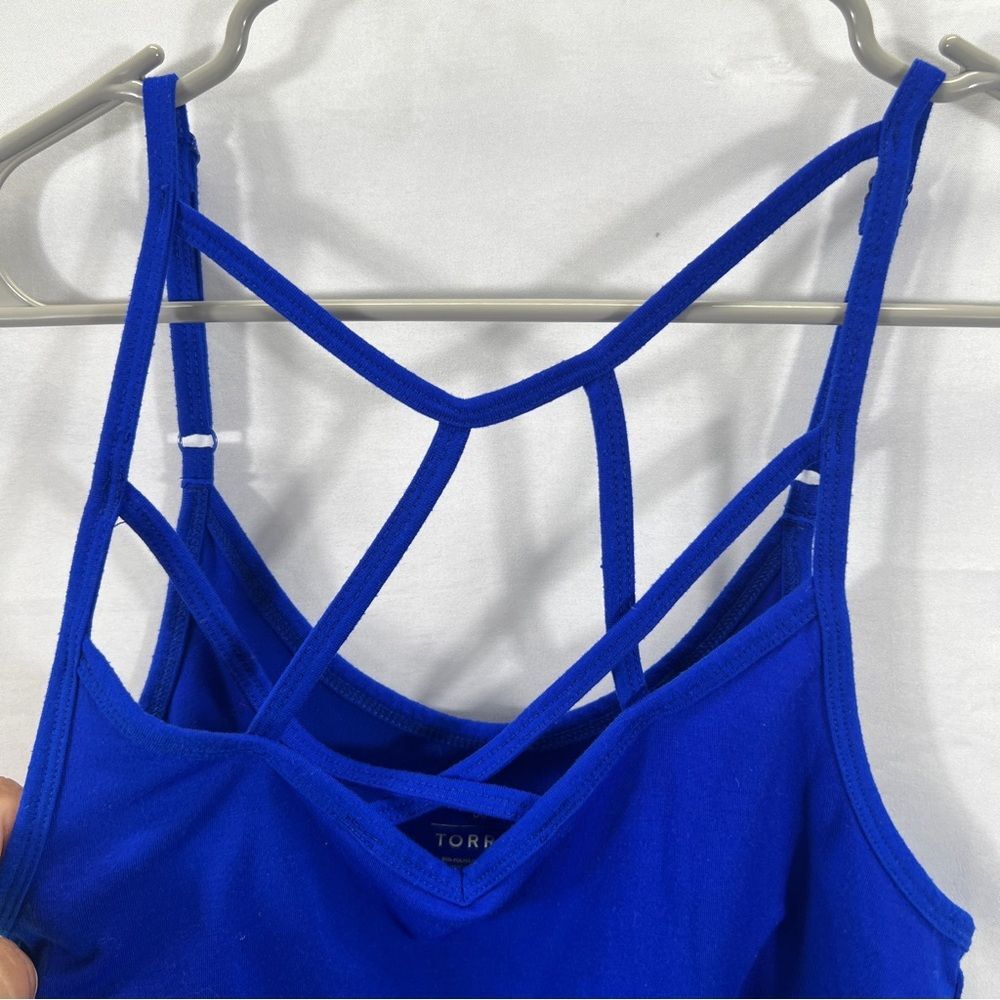 Torrid Womens Royal Blue Strappy Cami Tank 0761 - Picture 2 of 5